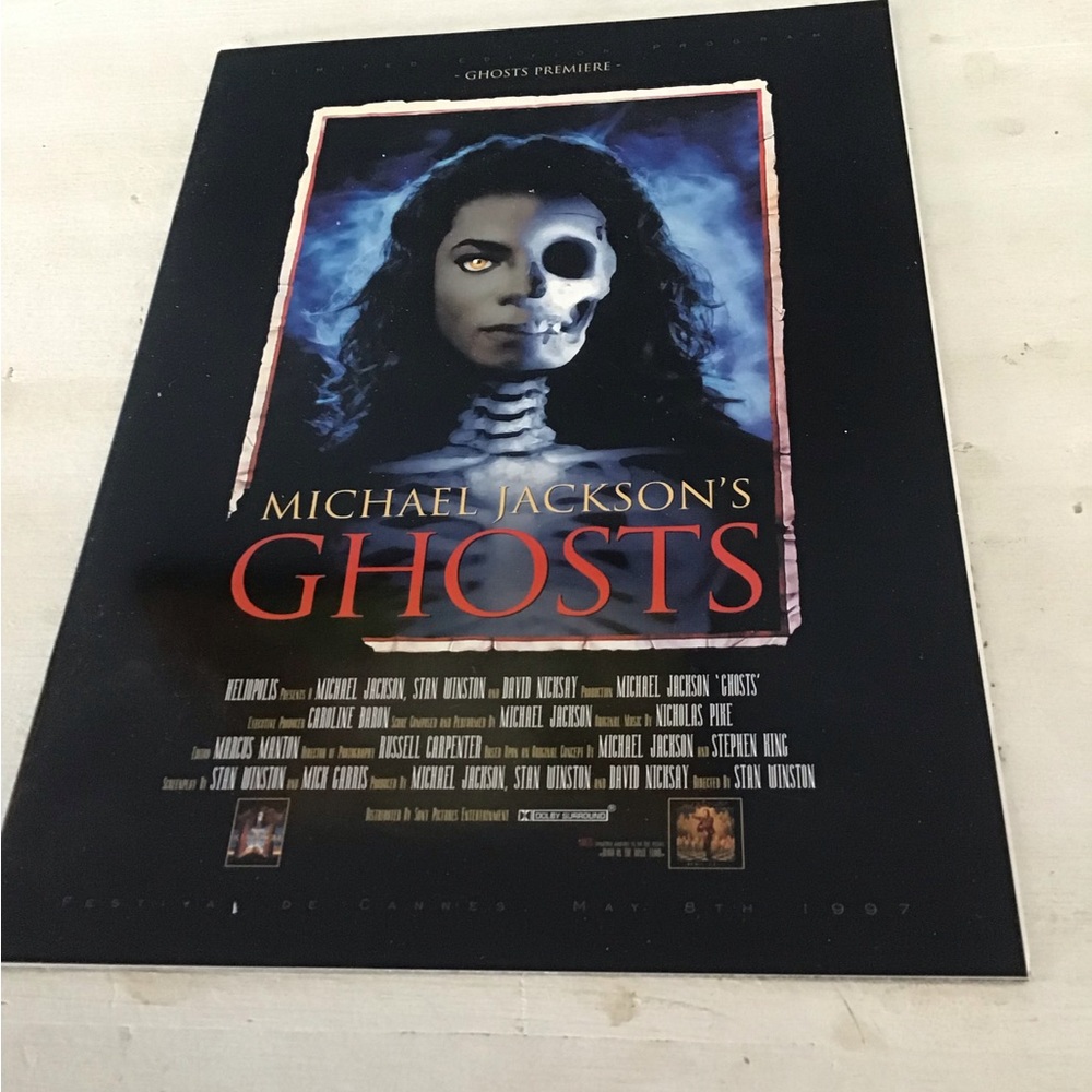 Michael Jackson Ghosts Cannes Festival Glossy Program New